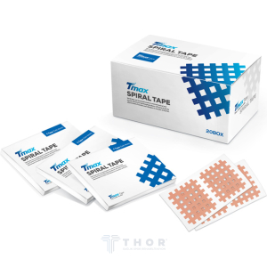 Tmax Kinesio Tape Spiral Bant, A - B - C Tipi - 20 Yapraklık Kutu Kinesiyoloji Bandı