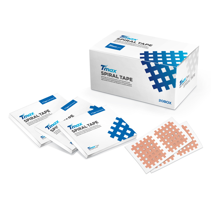 Tmax Kinesio Tape Spiral Bant, A - B - C Tipi - 20 Yapraklık Kutu Kinesiyoloji Bandı 1 Tmax Kinesio Tape Spiral Bant, A - B - C Tipi - 20 Yapraklık Kutu Kinesiyoloji Bandı