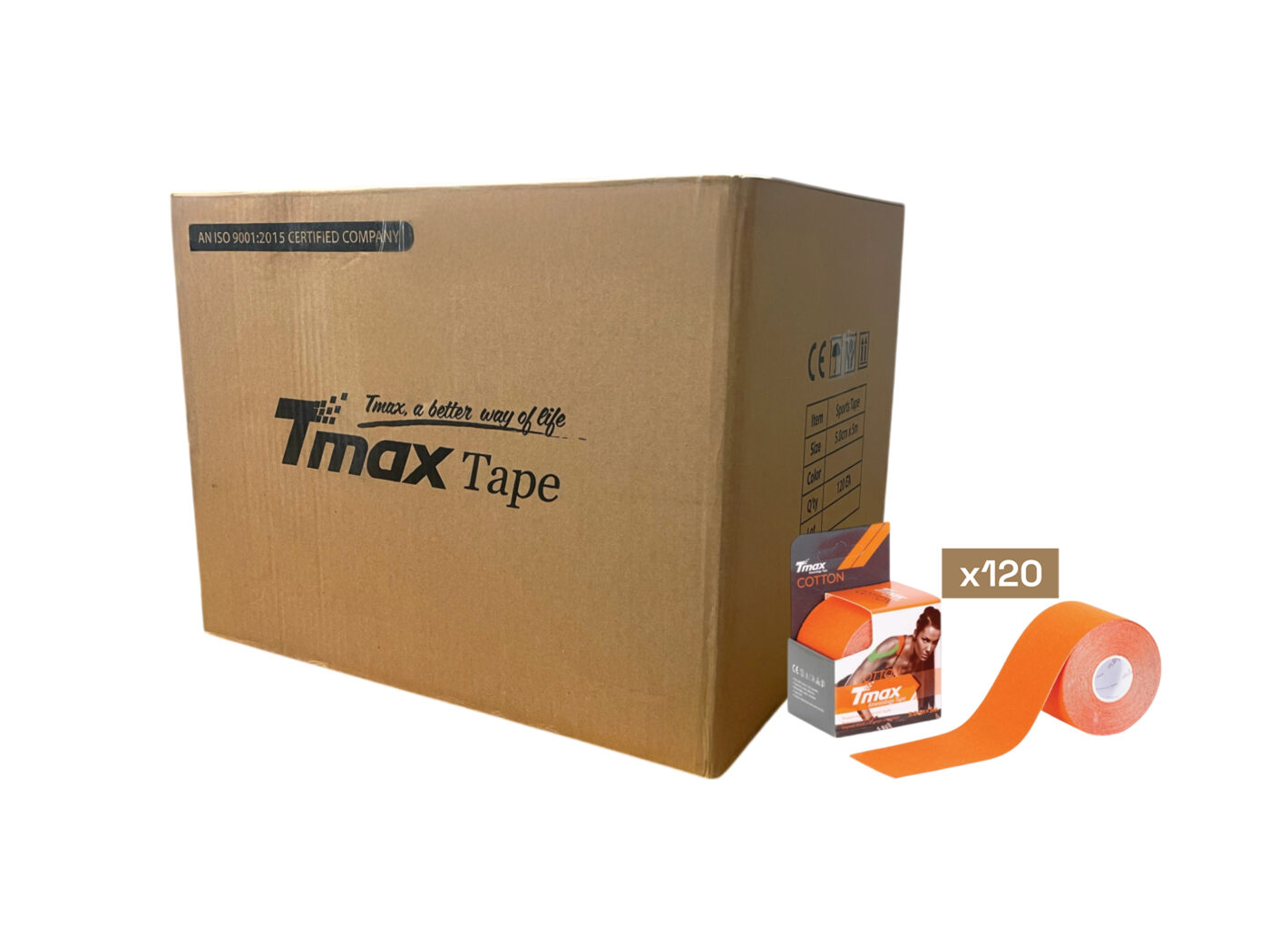 Tmax Kinesio Tape Ağrı Bandı 5 Cm x 5 Metre - 120'li Paket 2 Tmax Kinesio Tape Ağrı Bandı 5 Cm x 5 Metre - 120'li Paket - Görsel 2