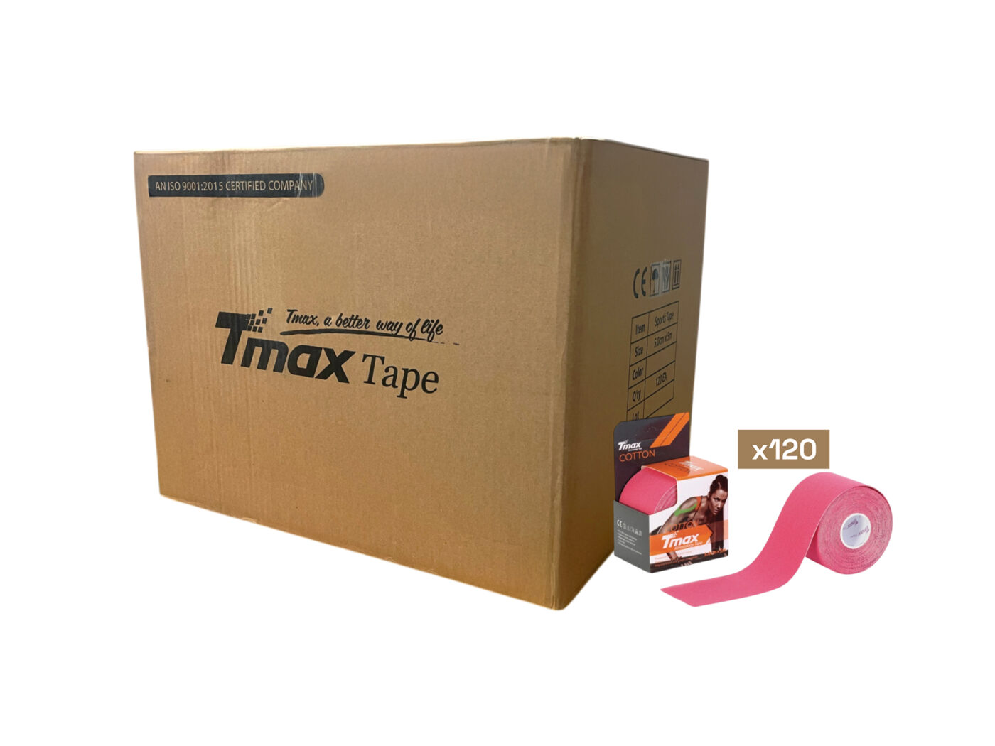 Tmax Kinesio Tape Ağrı Bandı 5 Cm x 5 Metre - 120'li Paket 3 Tmax Kinesio Tape Ağrı Bandı 5 Cm x 5 Metre - 120'li Paket - Görsel 3