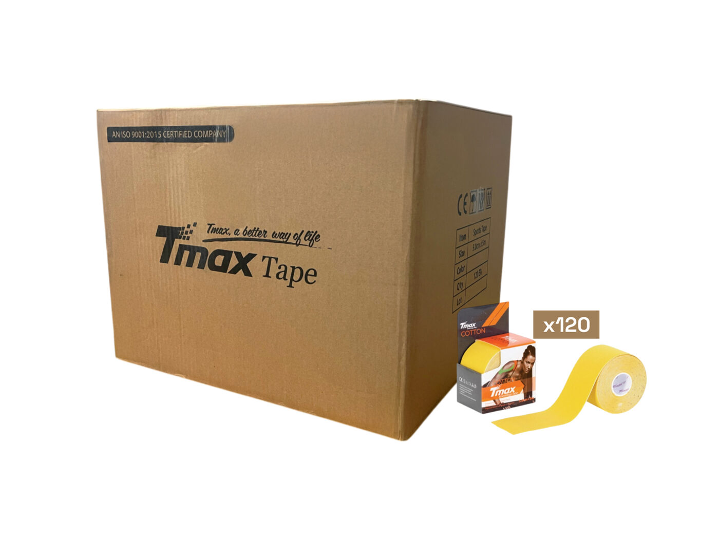 Tmax Kinesio Tape Ağrı Bandı 5 Cm x 5 Metre - 120'li Paket 4 Tmax Kinesio Tape Ağrı Bandı 5 Cm x 5 Metre - 120'li Paket - Görsel 4