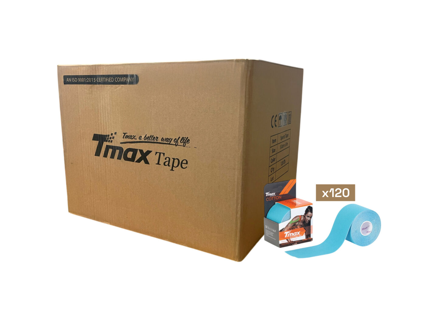 Tmax Kinesio Tape Ağrı Bandı 5 Cm x 5 Metre - 120'li Paket 5 Tmax Kinesio Tape Ağrı Bandı 5 Cm x 5 Metre - 120'li Paket - Görsel 5