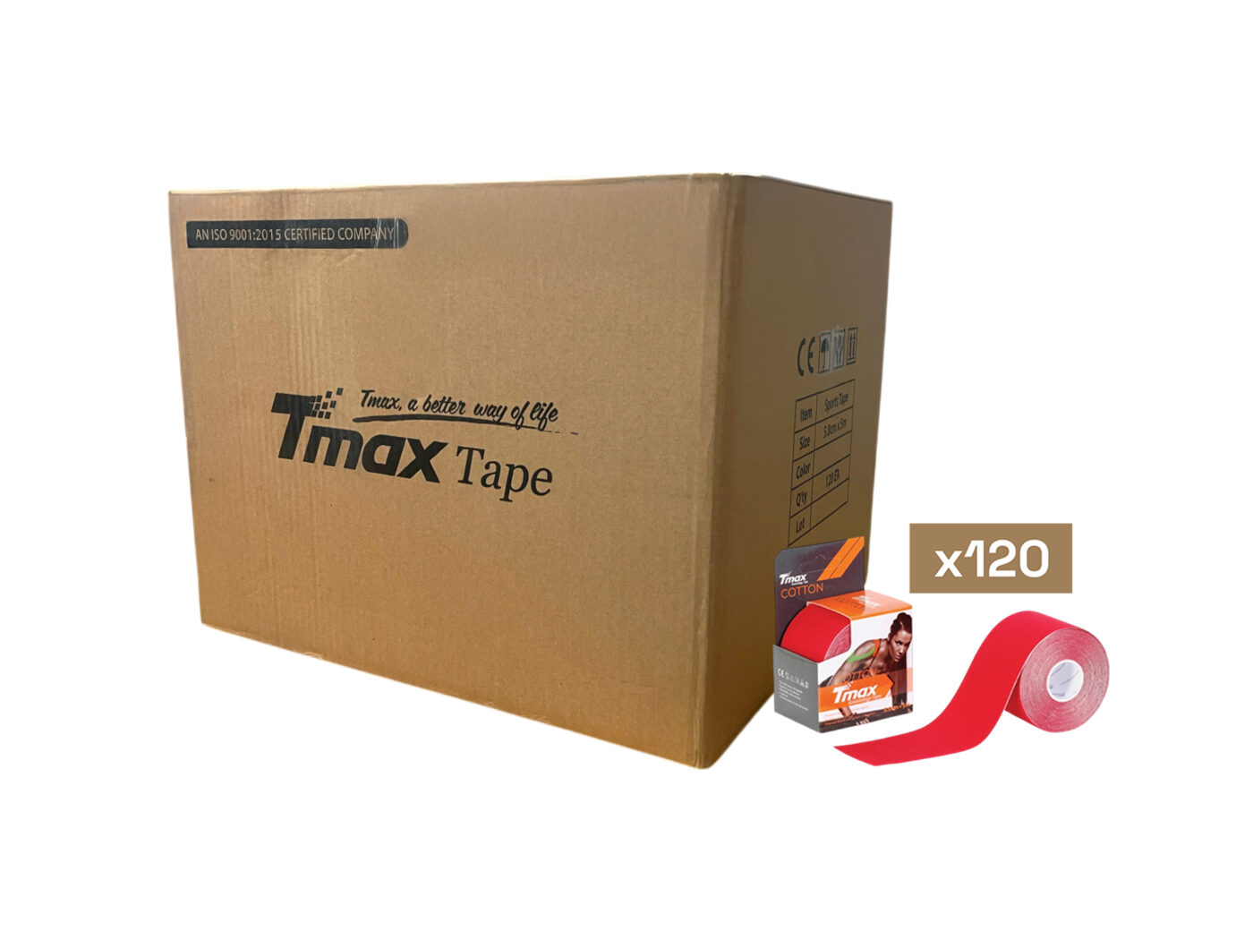 Tmax Kinesio Tape Ağrı Bandı 5 Cm x 5 Metre - 120'li Paket 6 Tmax Kinesio Tape Ağrı Bandı 5 Cm x 5 Metre - 120'li Paket - Görsel 6