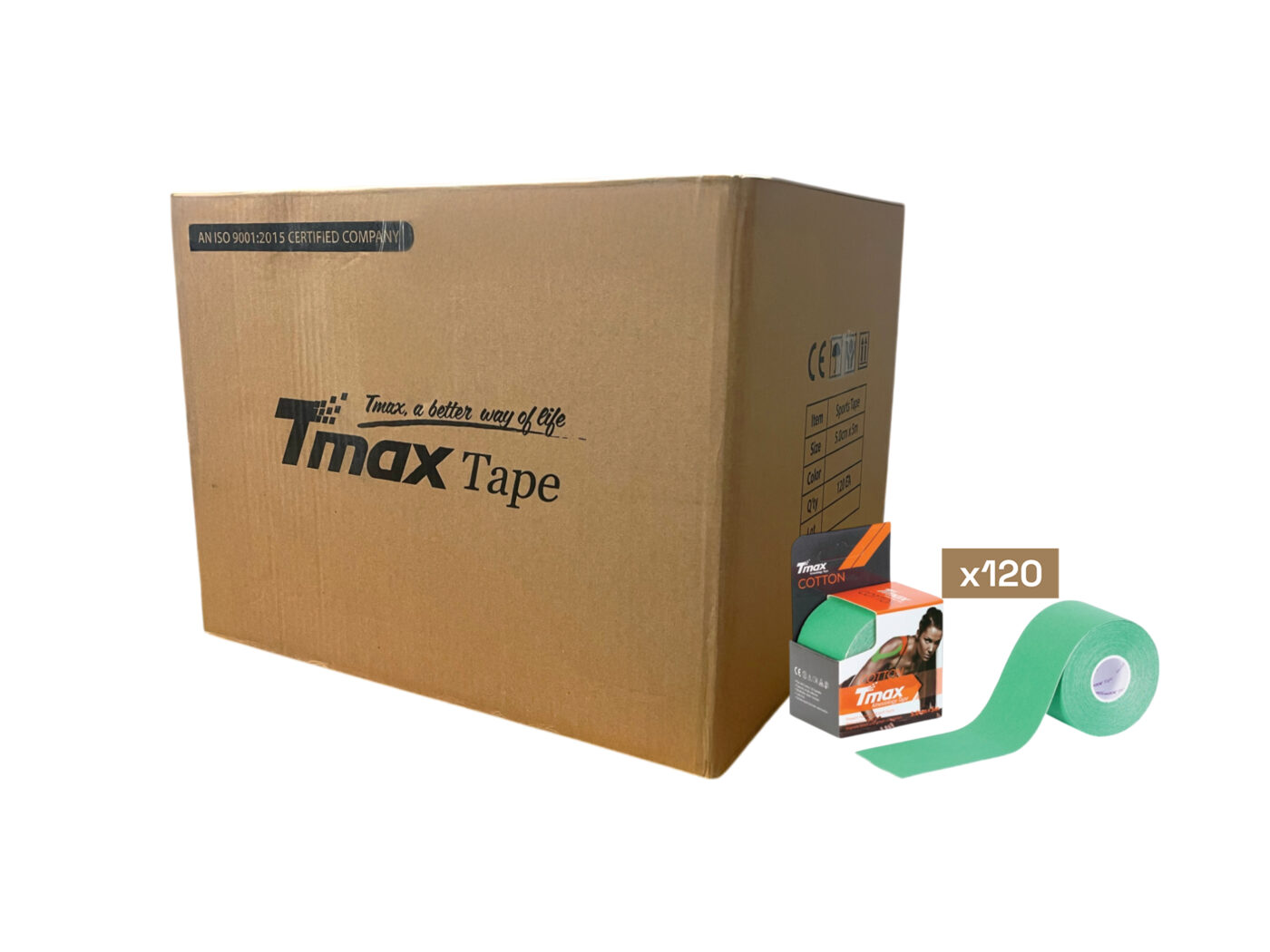 Tmax Kinesio Tape Ağrı Bandı 5 Cm x 5 Metre - 120'li Paket 7 Tmax Kinesio Tape Ağrı Bandı 5 Cm x 5 Metre - 120'li Paket - Görsel 7