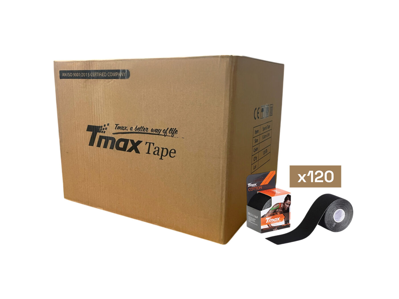 Tmax Kinesio Tape Ağrı Bandı 5 Cm x 5 Metre - 120'li Paket 8 Tmax Kinesio Tape Ağrı Bandı 5 Cm x 5 Metre - 120'li Paket - Görsel 8