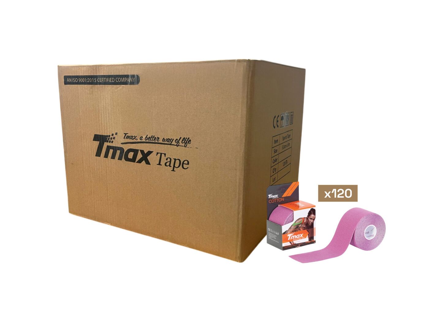 Tmax Kinesio Tape Ağrı Bandı 5 Cm x 5 Metre - 120'li Paket 11 Tmax Kinesio Tape Ağrı Bandı 5 Cm x 5 Metre - 120'li Paket - Görsel 11