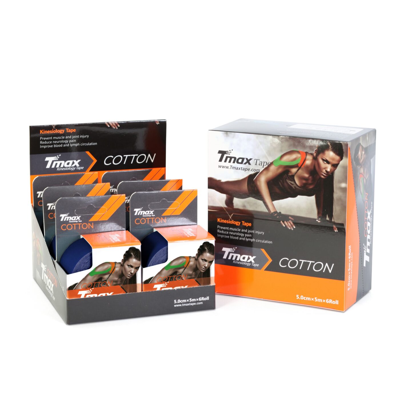 Tmax Kinesio Tape Ağrı Bandı 5 Cm x 5 Metre 6'lı Kutu 1 Tmax Kinesio Tape Ağrı Bandı 5 Cm x 5 Metre 6'lı Kutu