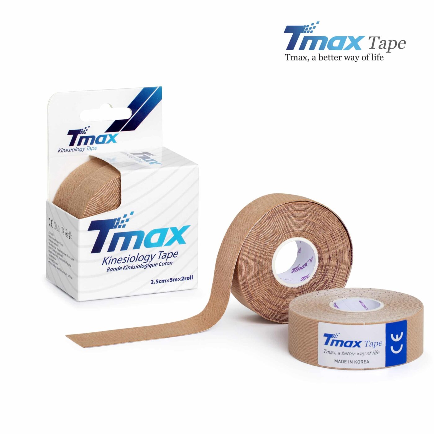 Tmax Kinesio Tape Ağrı Bandı 2,5 Cm x 5 Metre – 2 Adet 2 Tmax Kinesio Tape Ağrı Bandı 2,5 Cm x 5 Metre – 2 Adet - Görsel 2
