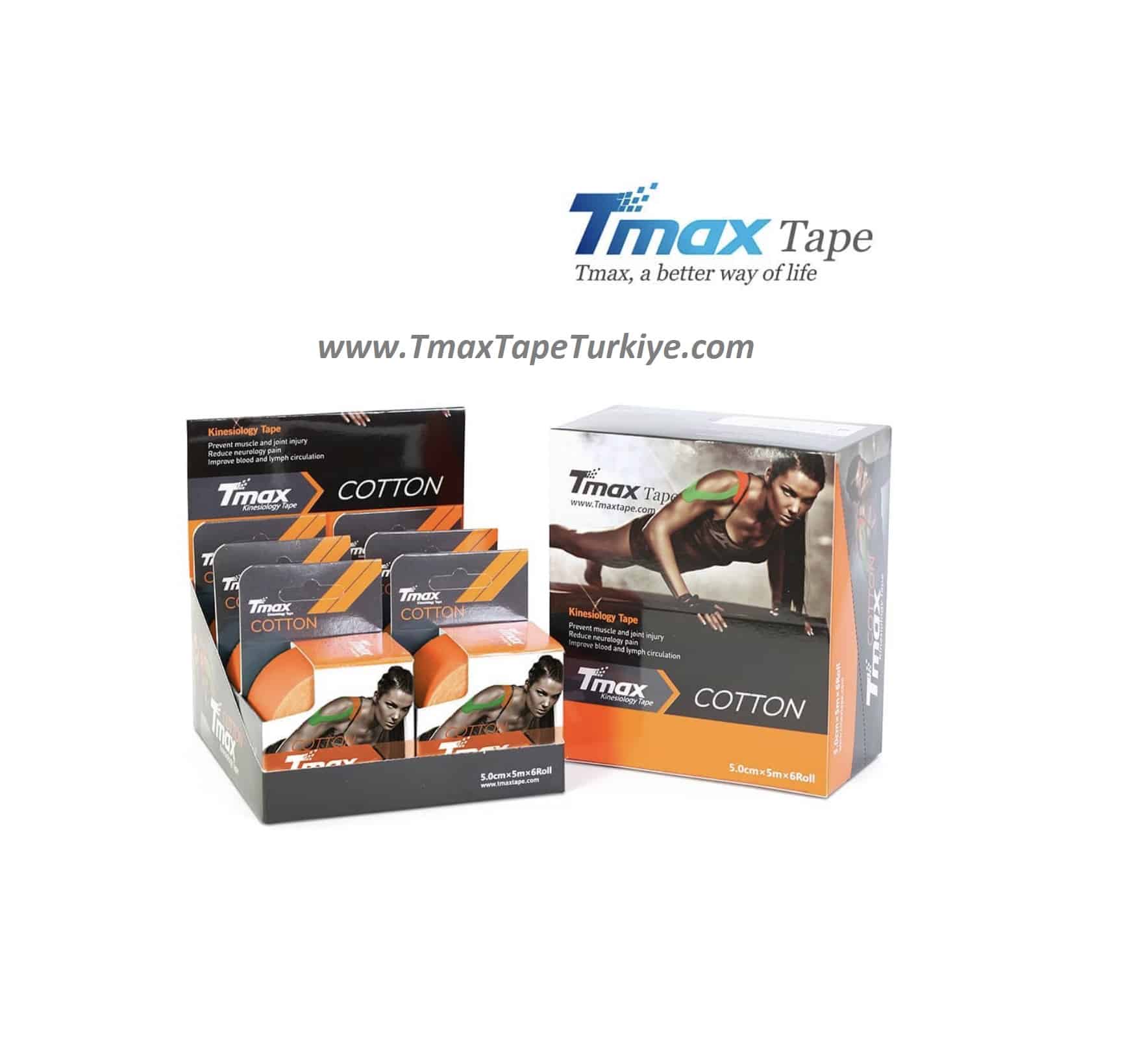 Tmax Kinesio Tape Ağrı Bandı 5 Cm x 5 Metre 6'lı Kutu 10 Tmax Kinesio Tape Ağrı Bandı 5 Cm x 5 Metre 6'lı Kutu - Görsel 10